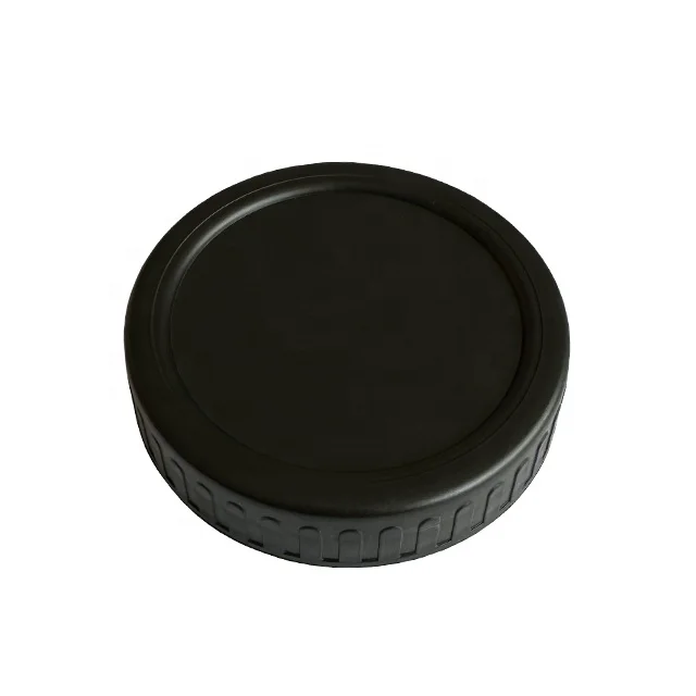 Plastic Screw Cap 70mm 86mm Colored Plastic Mason Jar Lids Fits Wide Mouth with Silicone Rings