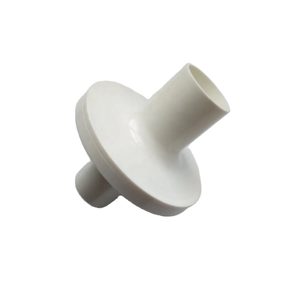 China medical supplies bacterial viral filter with white colour high quality 9cm long ID28mm PP