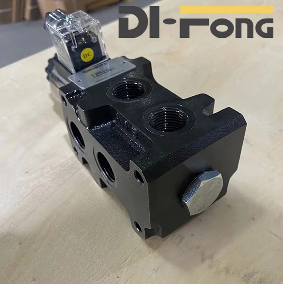 DI-FONG  hydraulik 6/2 flow diverter valve SVV06 SV MOP 1/2 3/8 6 ways internal drain high quality