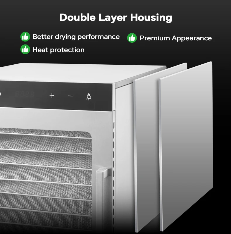 Home Use 10 trays fruit fish food mushroom dehydrator machine