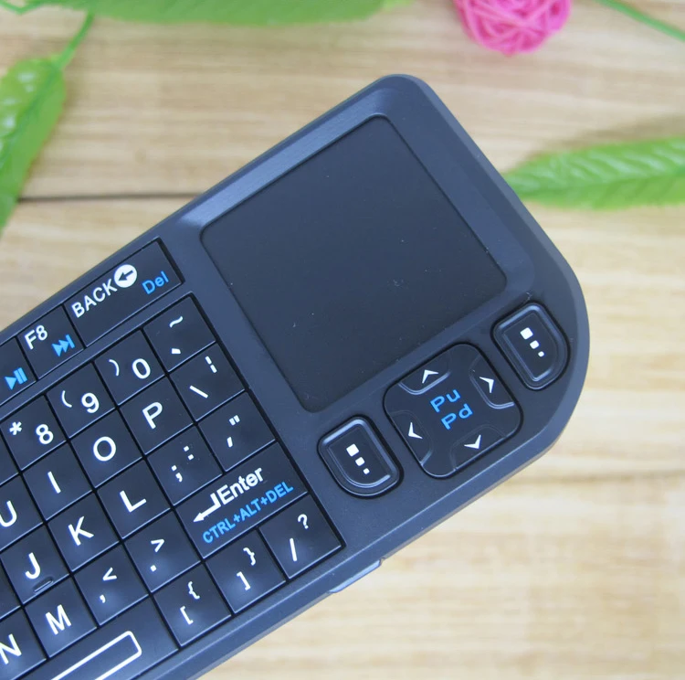 Hot Selling 2.4G  mini Wireless Keyboard Touch Pad Air Fly Mouse Keyboard for Android TV Box