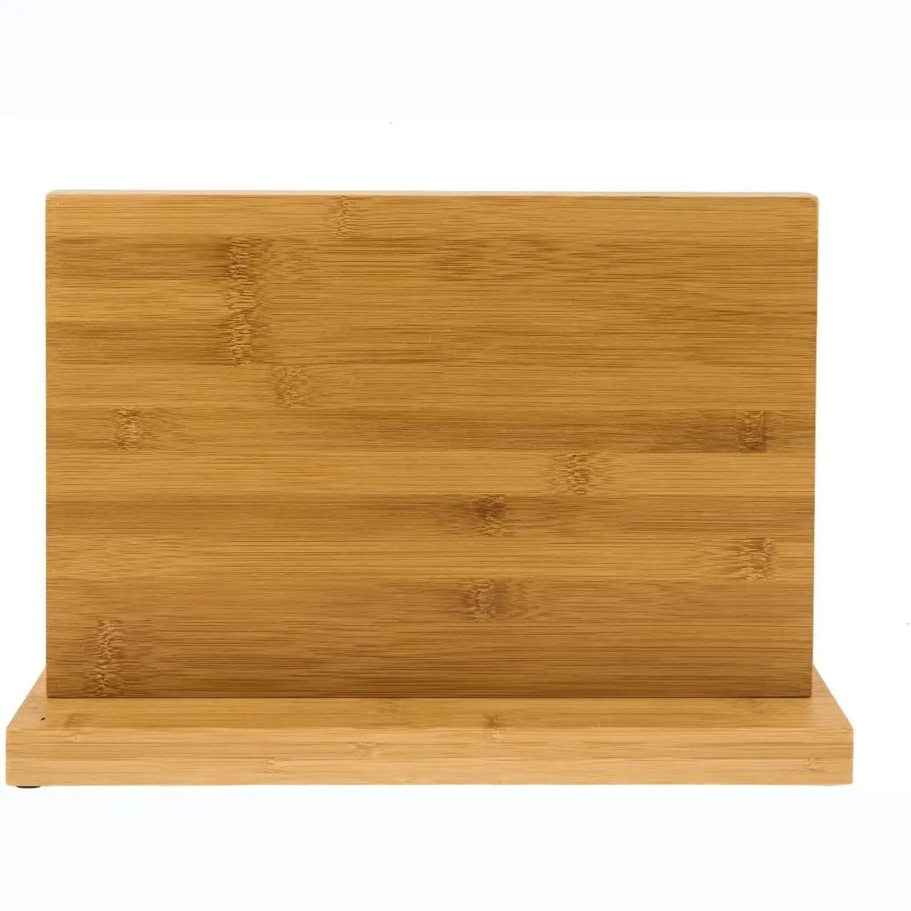 Kitchen knife accessory bamboos storage block stand magnetic strip knife magnet holder bamboos magnetic knife block