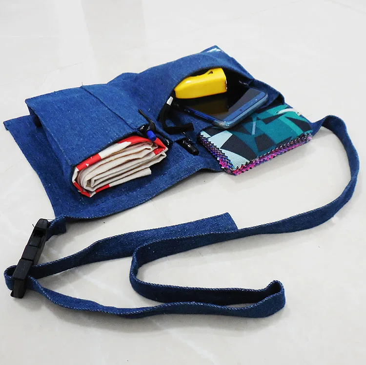 Denim Waist Apron with Pockets