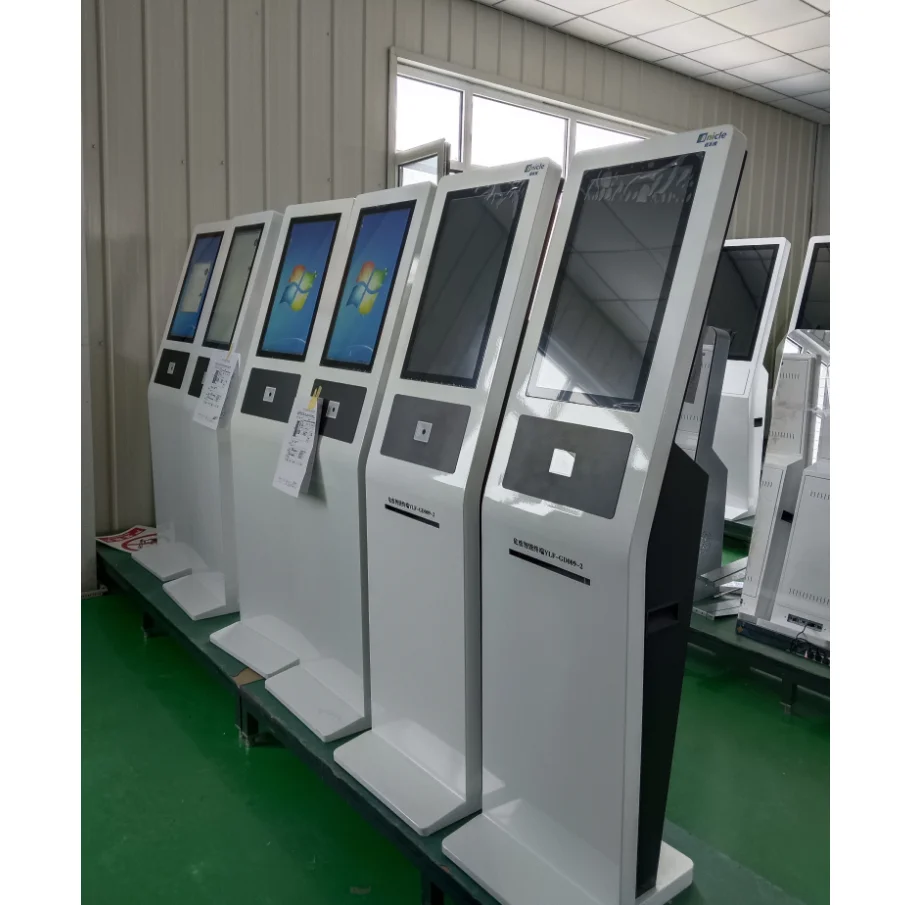 Smart Self-Service Solutions Wireless Queue Calling System Queue Management Koisk For Gastronomy Pharmacy Telecom