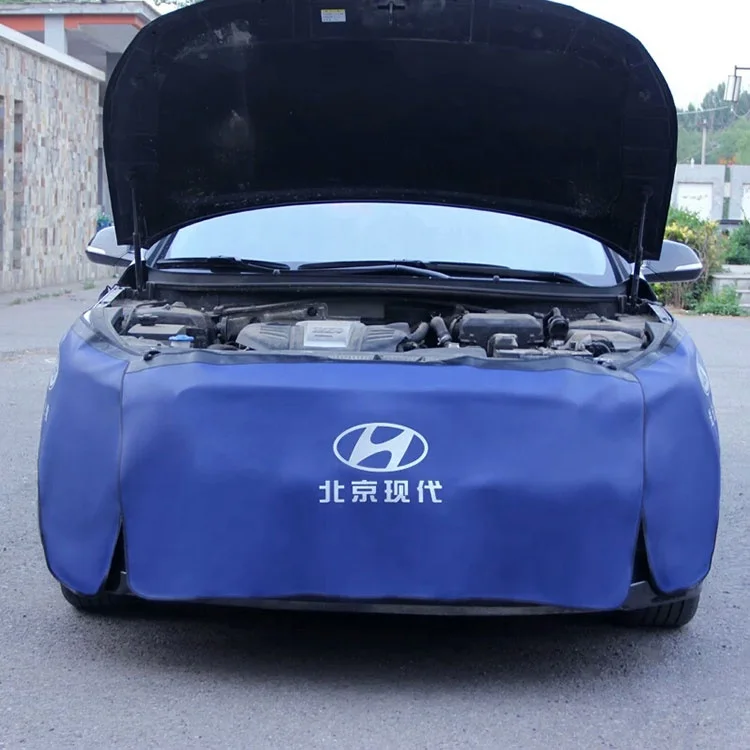 Custom Anti-oil Car Fender Covers PVC Magnetic Auto Repair Protection Pad Side Dust Car Fender Cover With Magnetic