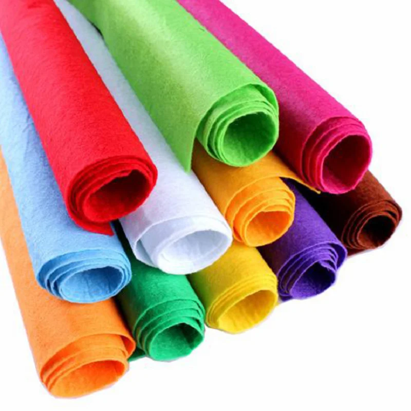 recycled material pieces thick felt roll