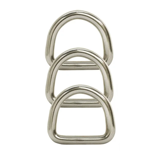 Hot sales Customized Sized Acceptable SS304 316 STAINLESS STEEL D rings metal ring