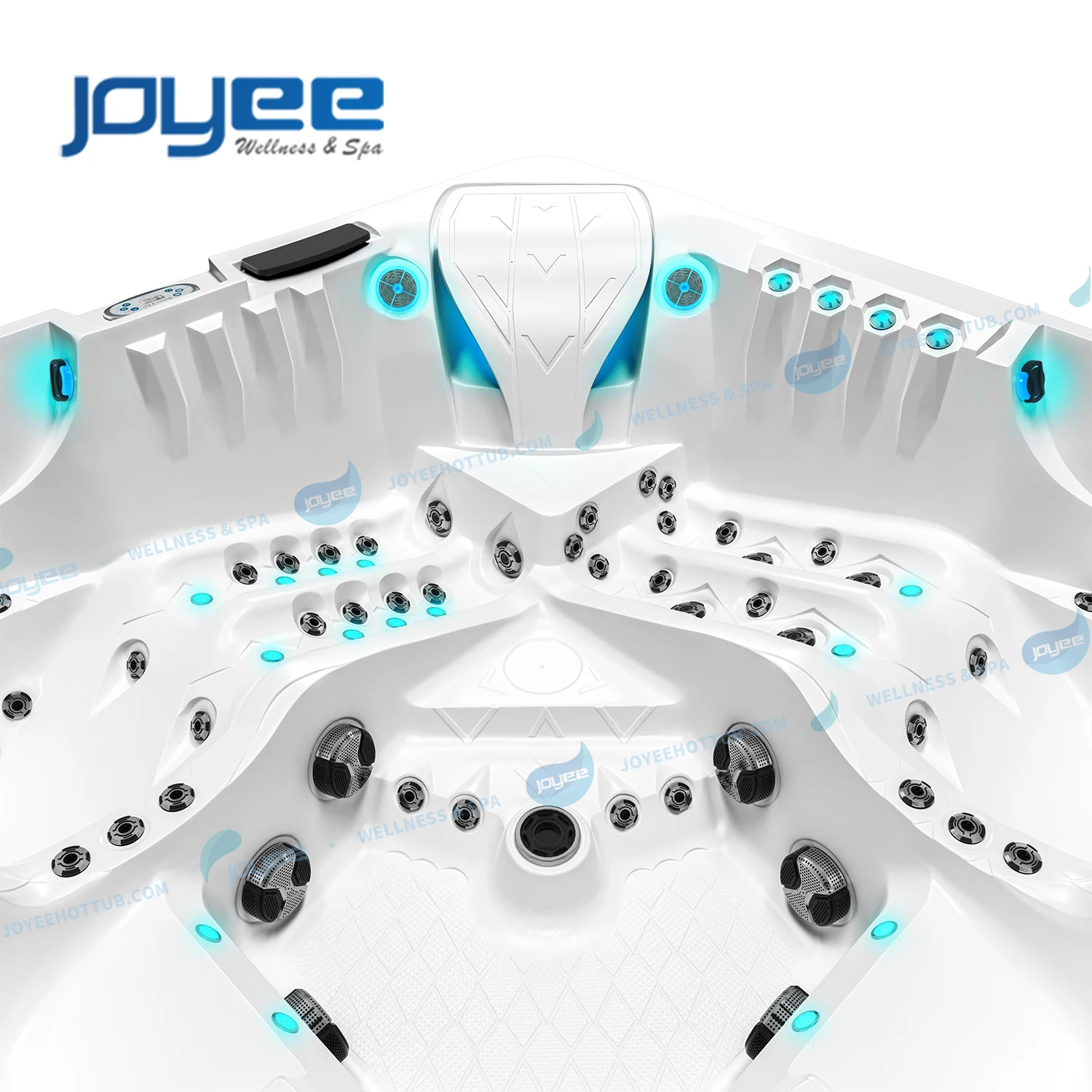 JOYEE Europe Nordic Spabad Insulated Aristech Acrylic Balboa 5 Persons Spa Pools Outdoor/Indoor Whirlpool Hot Tub