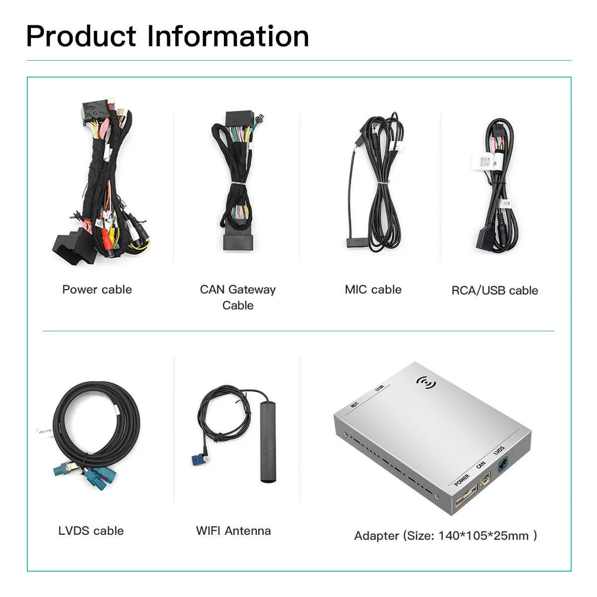 Wireless Carplay Android Auto For A4 A4L A5 S5 A6 A7 Q2 Q3 Q5 Q7 A1 A3 MMI System Mirror Link USB Siri Voice Command Module Box