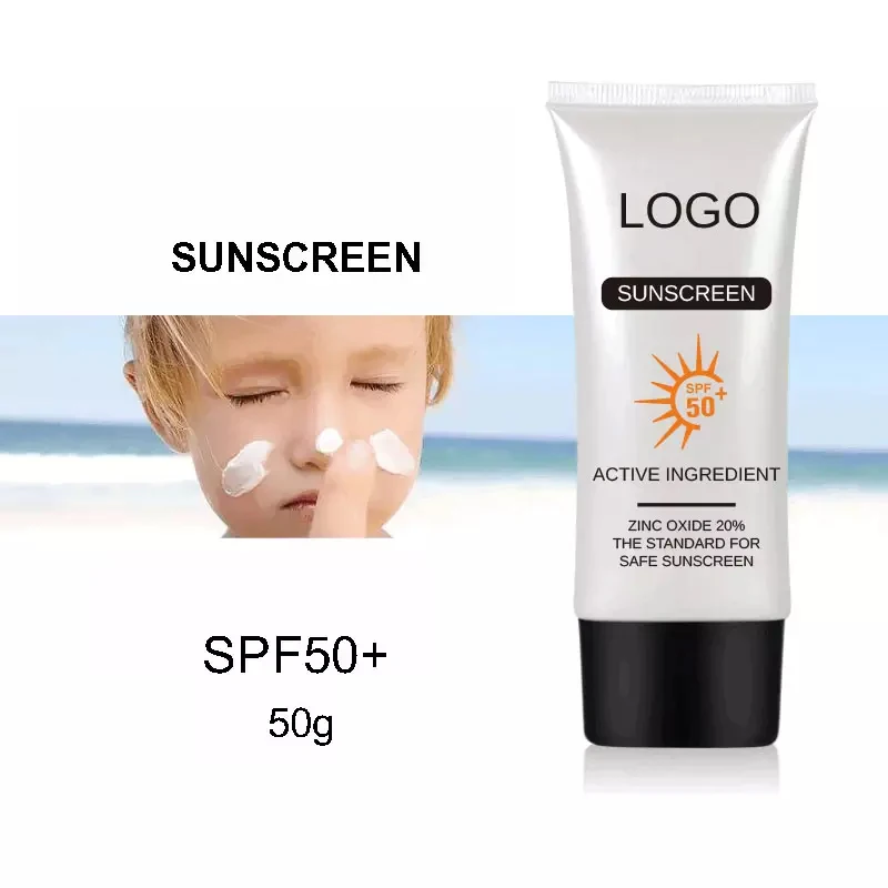 Wholesale OEM Private Label 50ml Organic Moisturizing Whitening UV Sunscreen Gel SPF50+/PA++++ Sunscreen Sunblock Cream For Face