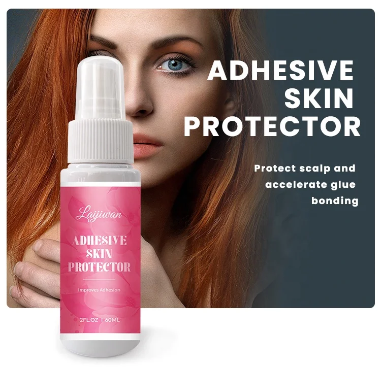 Low MOQ Custom Label  Hair Het Protectant Spray Private Label Adhesive Lace Glue Skin Protector Skin Guard Protectant