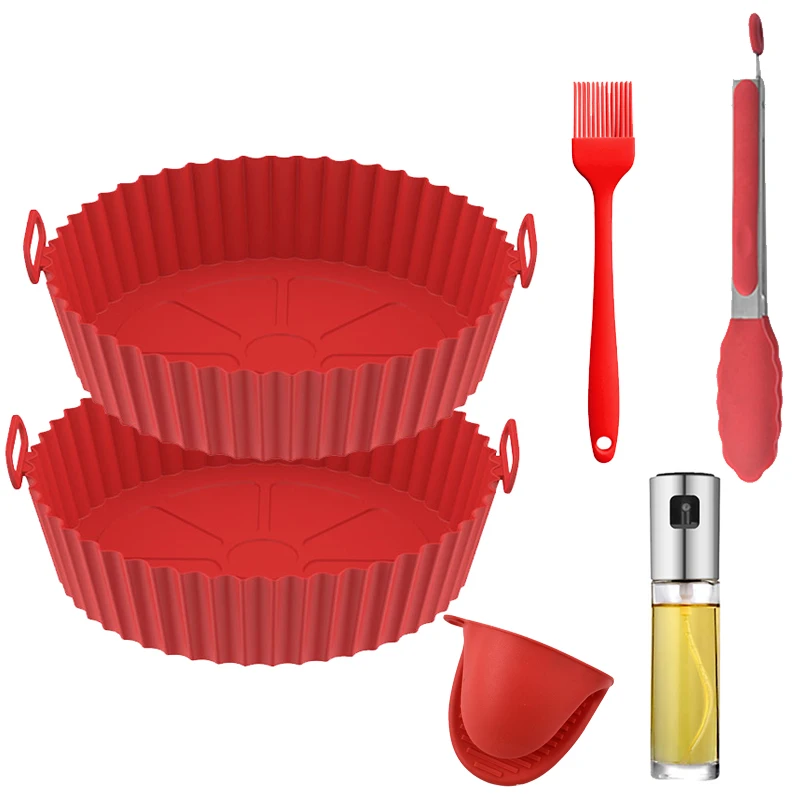 Wholesale 2 Pack Silicone Airfryer Liner BPA Free Reusable Air Fryer Silicone Liners