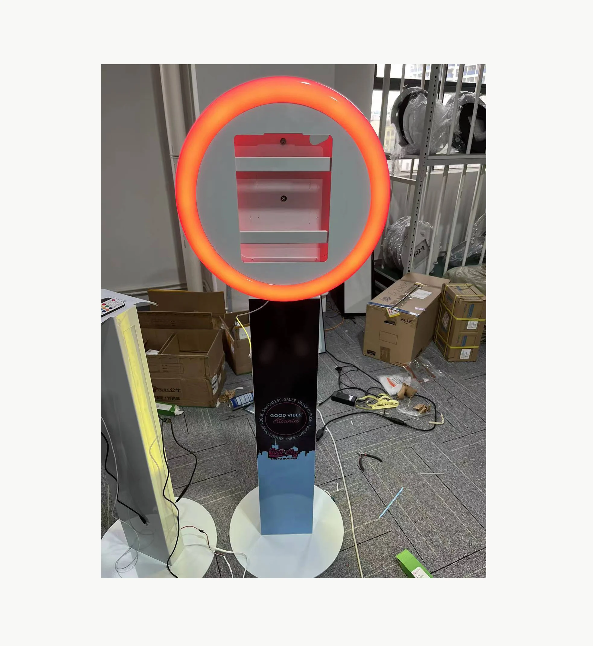 Free Shipped in 48h ipad photo booth with lcd screen ipad pro 11 inch lcd ipad photo booth 110cm for Wedding and Event Used