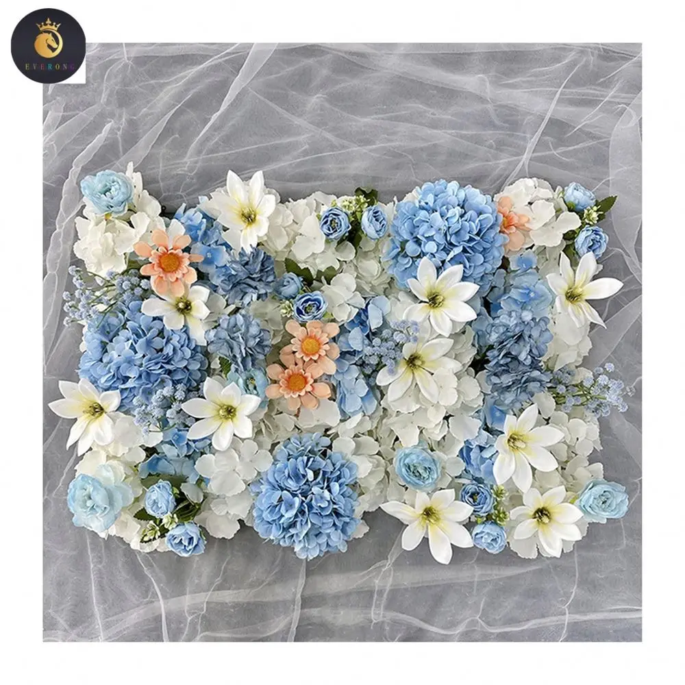 ev 139 Small Flower Wall D110 Blue Style Artificial Flower Wall Wedding Party Background Decoration High Quality