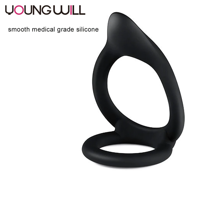Men Penis  Style Solid Striped Metallic Look Matte Colors Ejaculation Exercise Vibrating Cock Ring