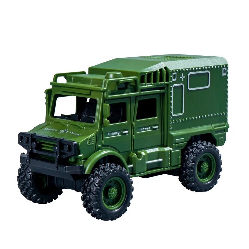 New design Military armored car model 4WD off Road juguetes Friction diecast Vehicle Toys Truck for Kids