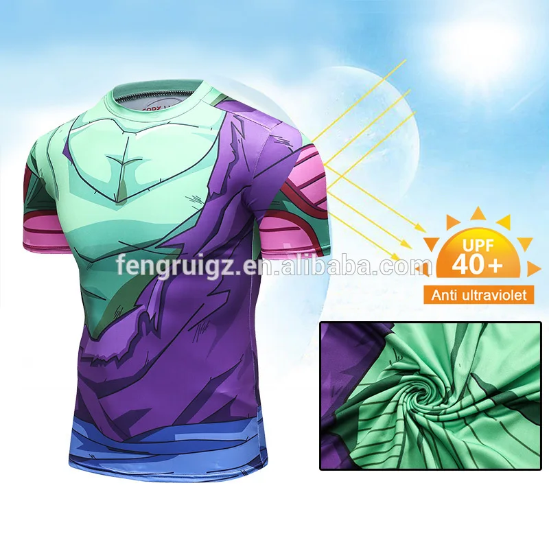 New Series Anime Workout T Shirt Men Casual Anime Sublimation Sportswear