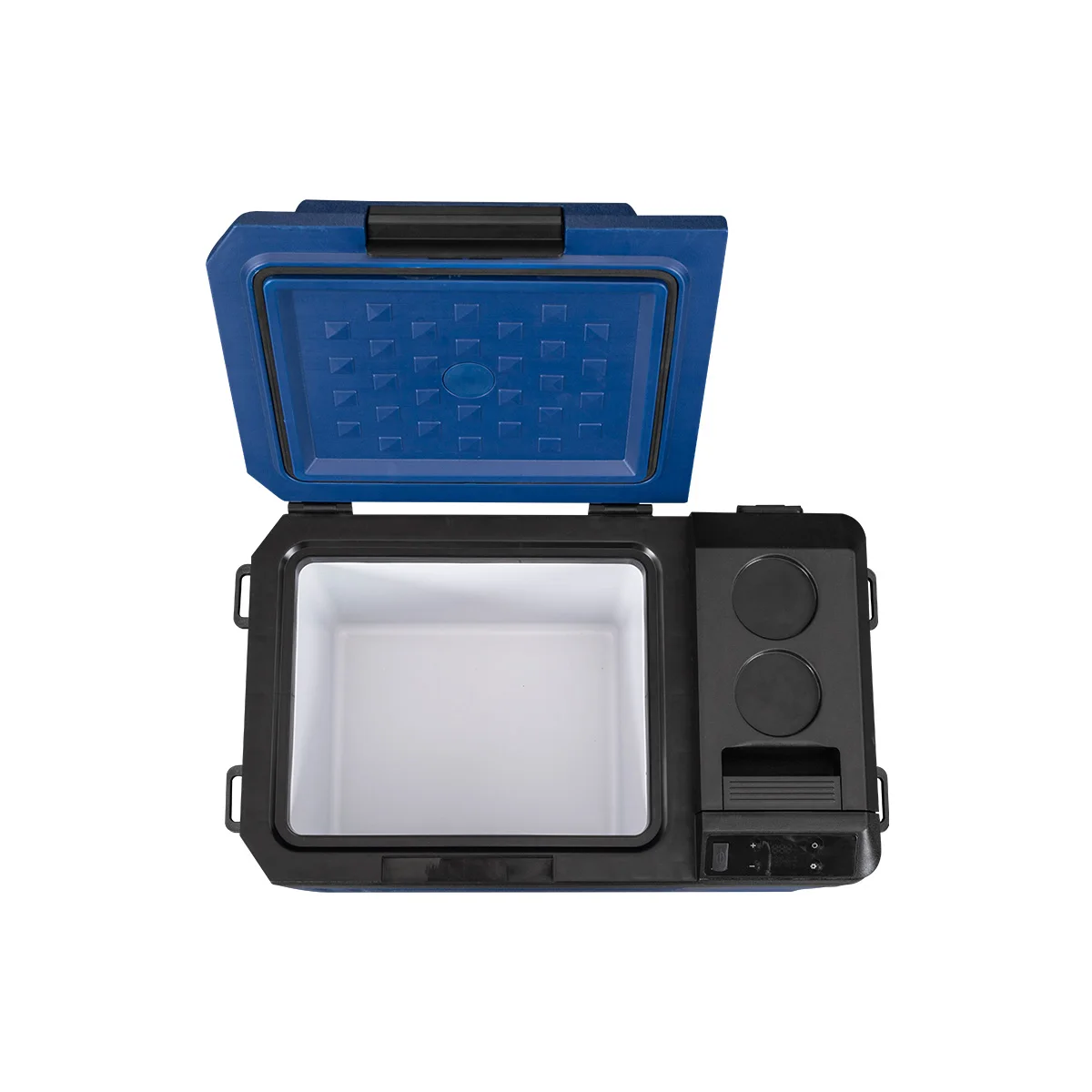 Alpicool WT25 Bulit-In Removable Battery Auto Electric Cooler Fridge Freezer Blue Double Door Mini Refrigerator For Travel