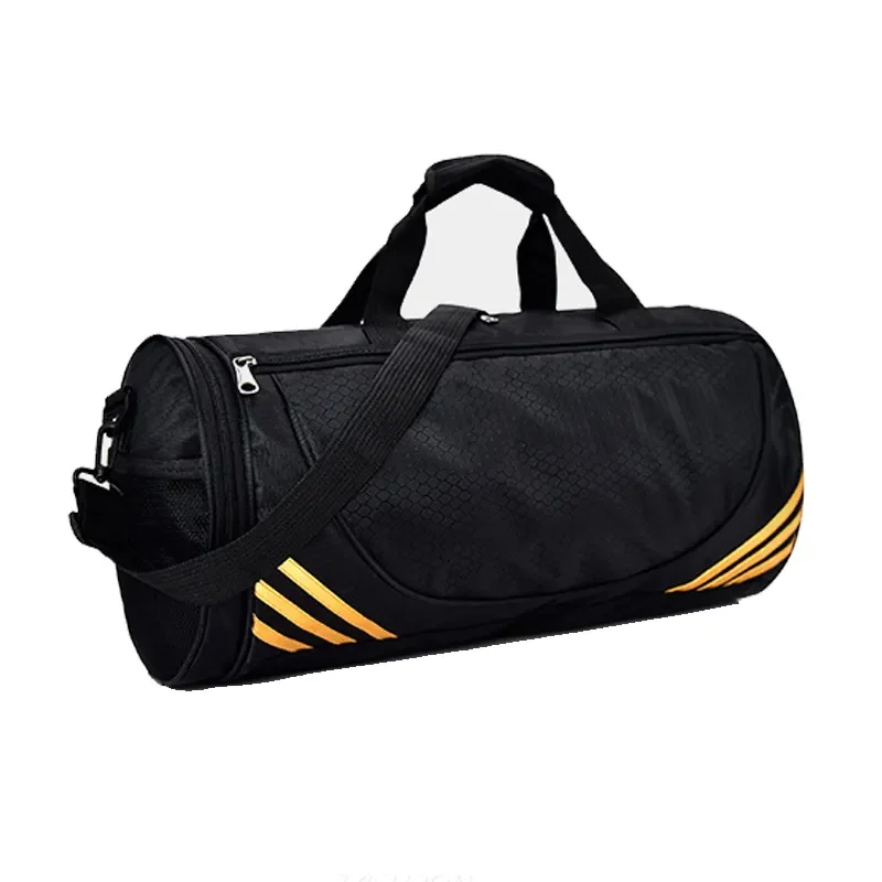 Custom Logo Print Women Men Workout Tote Sports Gym Travel Duffel Bag with Wet Pocket & Shoes Compartment Sports Bag