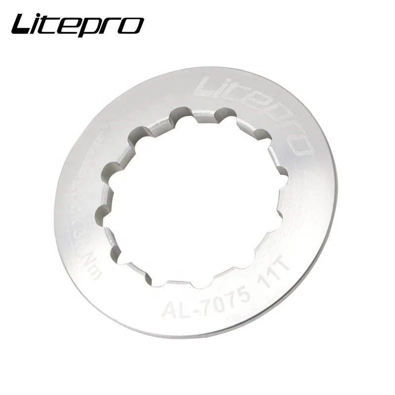Колпачок блокировки кассеты для велосипеда Litepro колесо свободного хода 8 9 10 11 12 Скоростей звездочка из алюминиевого сплава кольцо горного