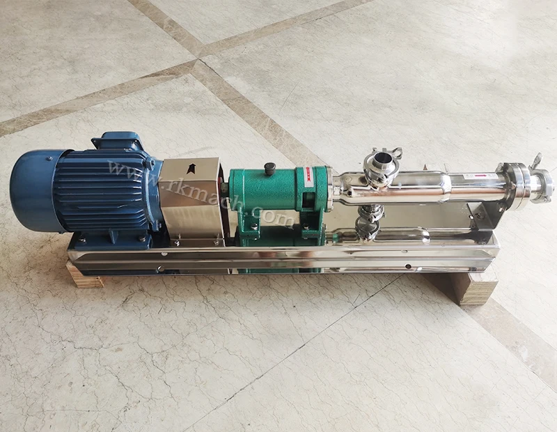 Moisturisor stainless steel SS304 mono screw pump