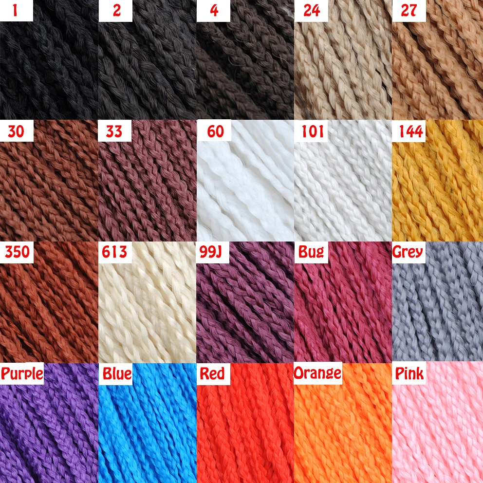 Wholesale factory price 30inch synthetic hair zizi braids