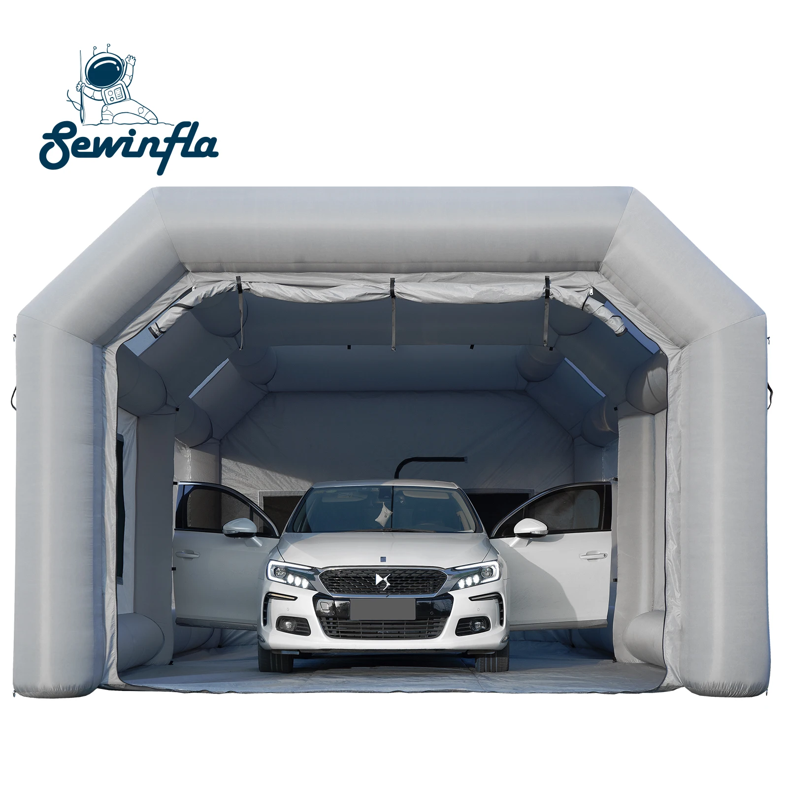 Sewinfla надувная покрасочная камера 26x15x10 футов с воздуходувками профессиональная надувная покрасочная камера портативная покраска для автомобиля палатка