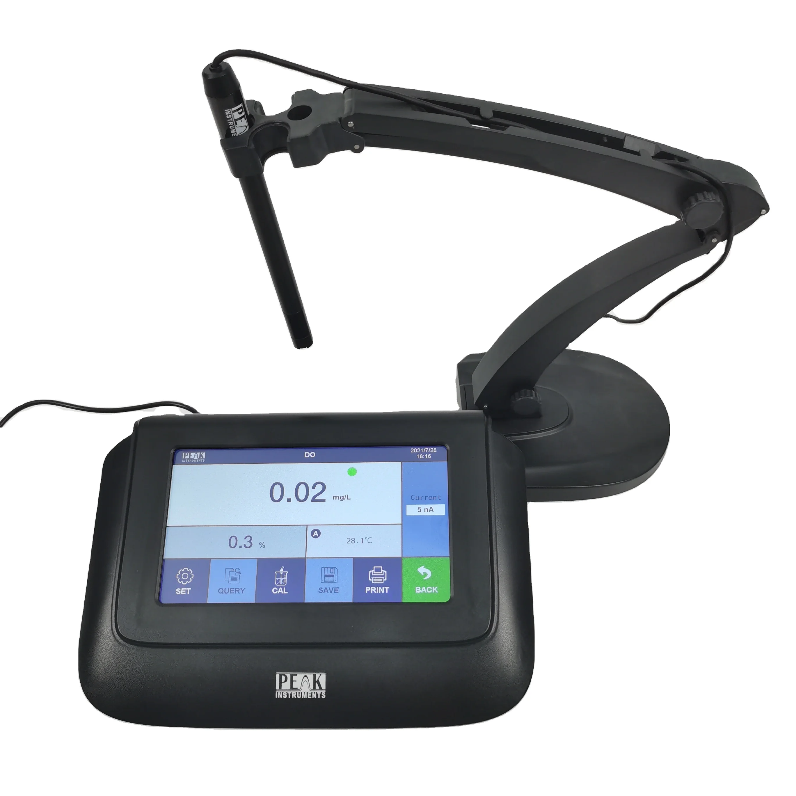 Пиковые инструменты Benchtop, высококачественный сенсорный экран, датчик растворенного кислорода в воде
