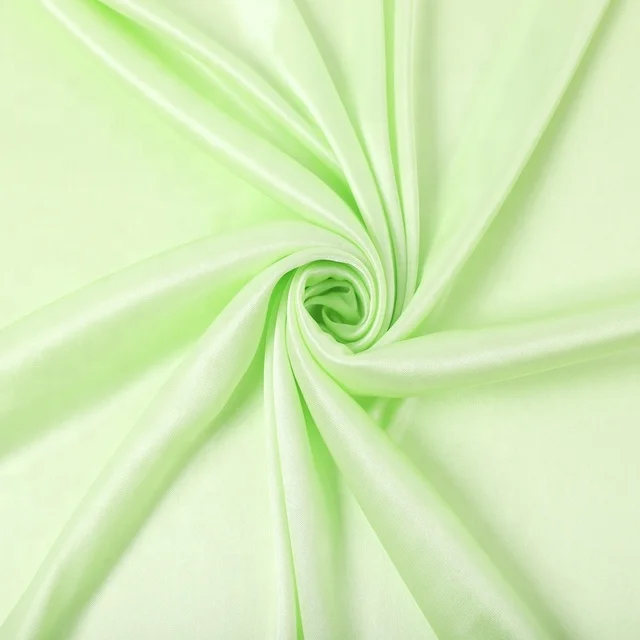 Glossy 100% Polyester Interlock Double Faced Fabric for Weddings Bags Outdoor Garments Dresses Sleepwear Accessories-for Girls