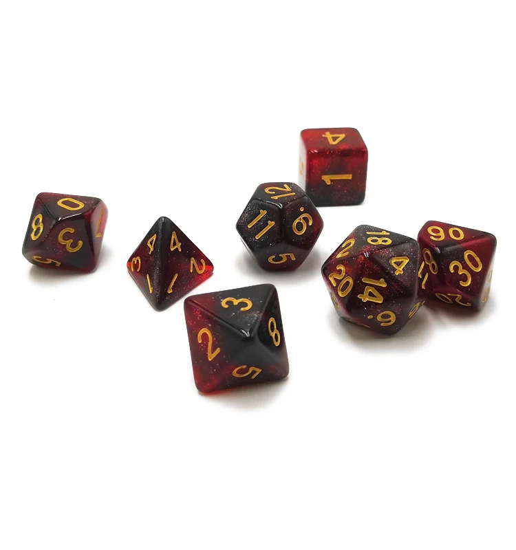 
Custom Colorful Polyhedral Dice Set 
