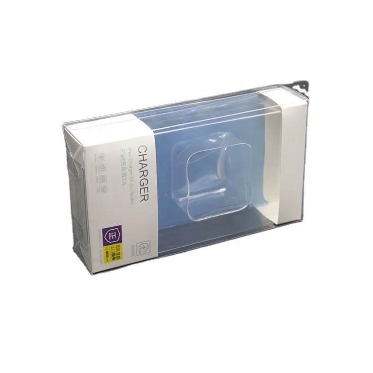 Transparent PVC Clear Plastic Box for Cell Phone Case Recycled Strawberry File Packaging with Embossing Blister Use