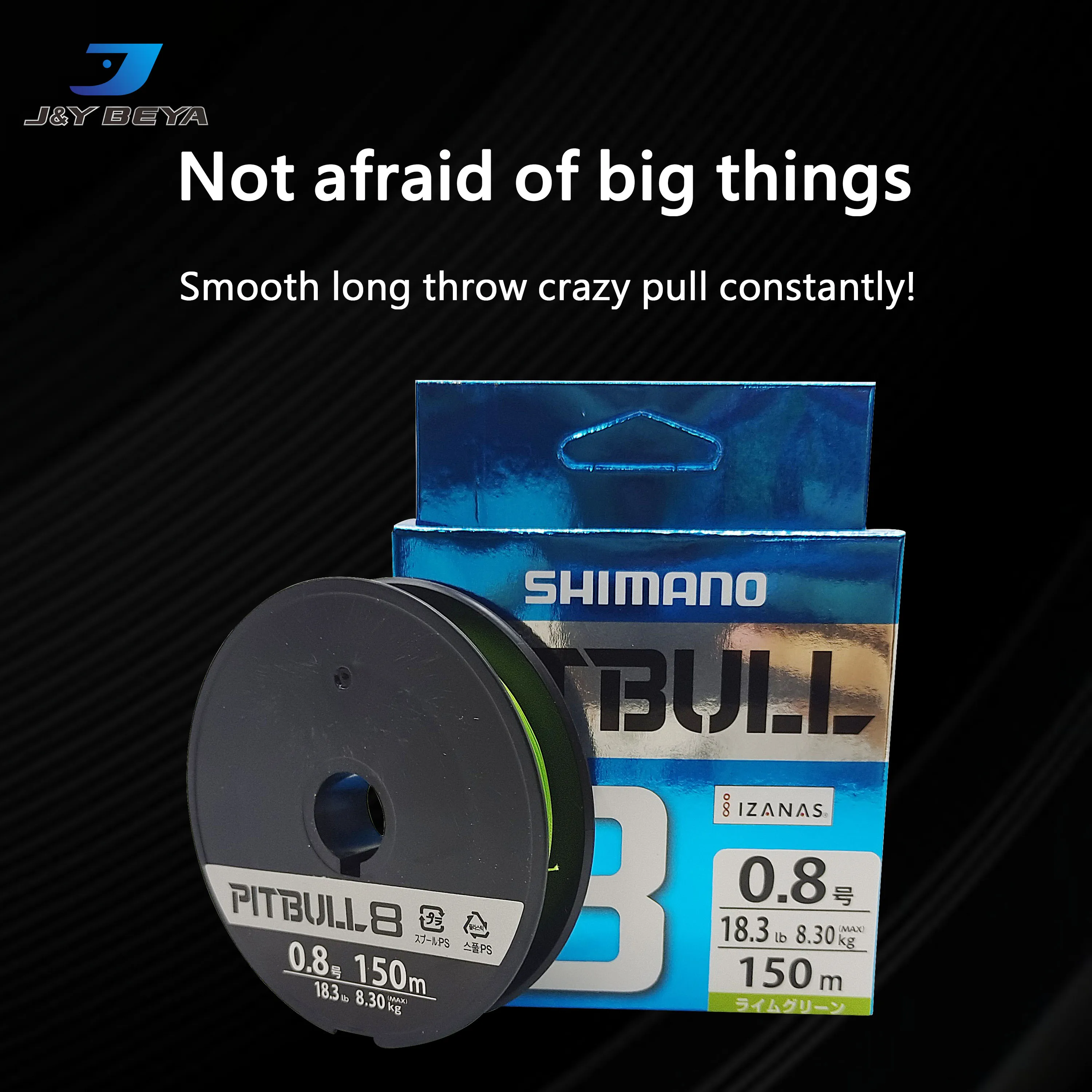 PE main line strong tension subline X8 braided anti-bite fishing line