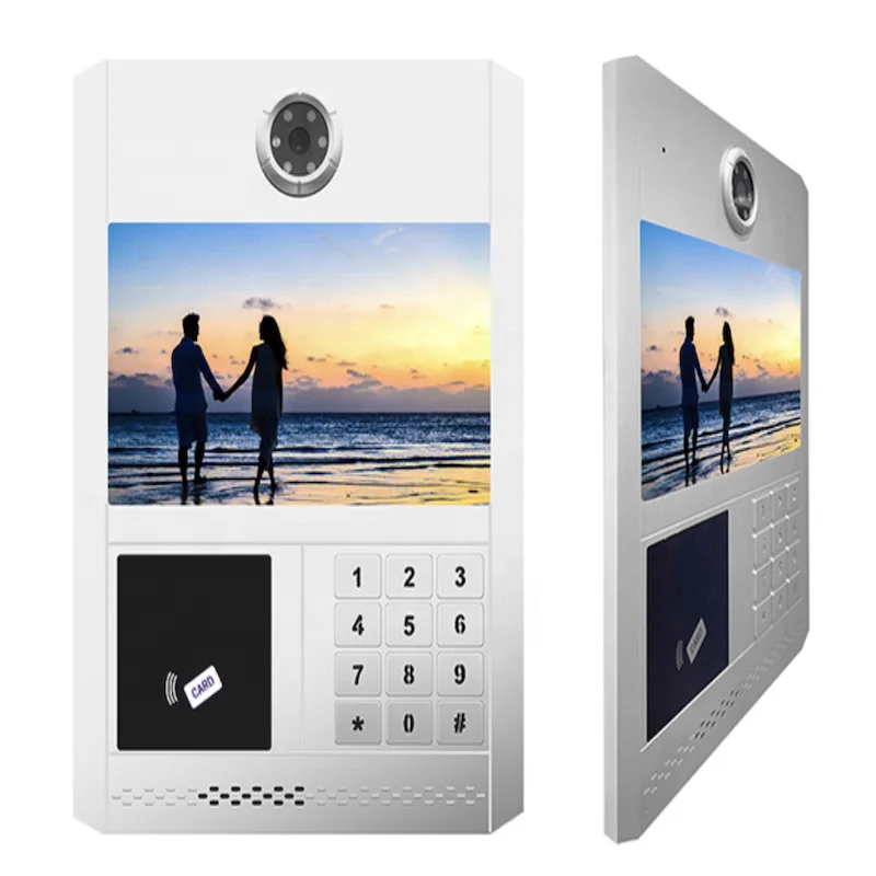 10.1-Inch 1080P HD Video Smart Door Phone Intercom System with Fingerprint Lock and TCP/IP Security Compatible Smart Locks