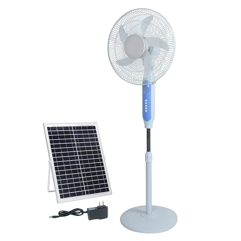 ALLTOP Hot selling 16 inch home height adjustable stand mini solar fan electric pedestal stand solar floor fan