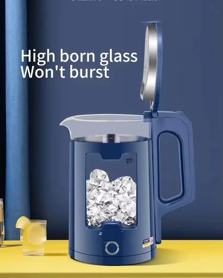 1500W 2L High Boron Glass Household Small Appliance Electric Kettle
