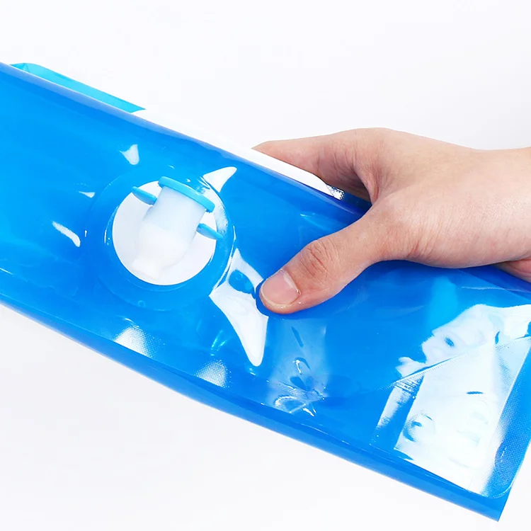 Складной портативный походный пластиковый контейнер для воды с краном, 5 л, 10 литров