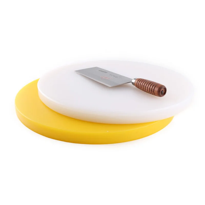 Chopping Board Cutting Boards PE Customizable Sustainable Chopping Blocks for Kitchen Hdpe Plastic Eco-friendly Round White