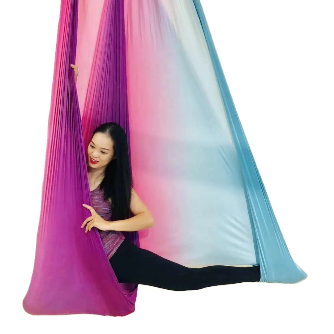 
Anti Gravity Color Flying Yoga Aerial Yoga Hammock Set Swing Gym Fitness Equipment 