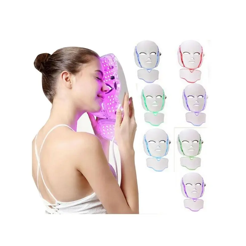 2021 Modern Design Pdt Led Photon Infrared 7 Color Light Facial Face Mask For Face Skin Beauty