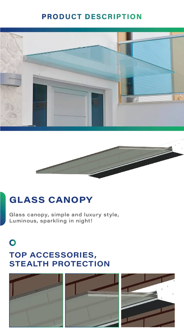 Greensee Ultra-clear Glass Canopy