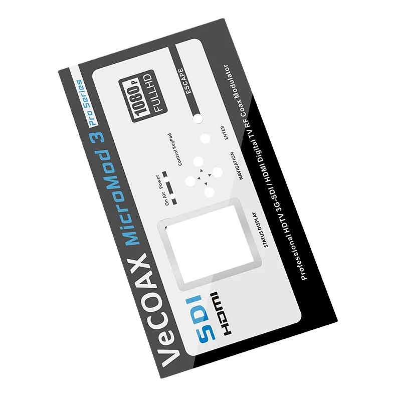 Custom good quality Printing Anti-scratch switch PMMA Plexi control panel acrylic front panel