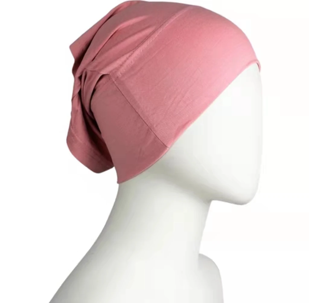 2023 new inner hijab high quality modal cotton jersey material hijab under scarf  bamboo tube muslim inner hijab cap