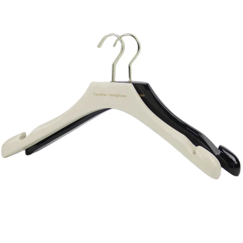 High Quality Multifunction Wood Wedding Dress Hanger with Grooves and Custom Brand Logo Bridal Dress Hanger