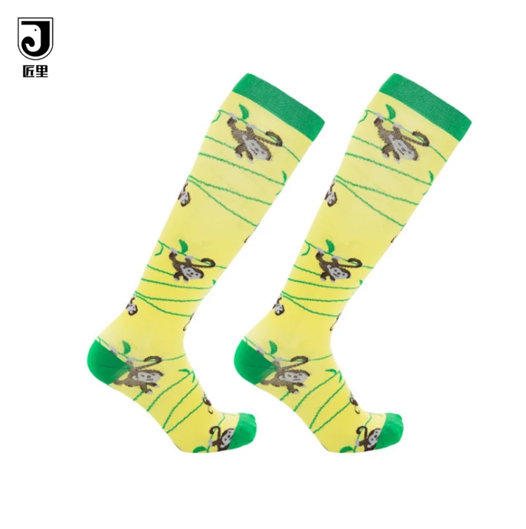 JL-Y002 Newest sale solid color organic cotton material warm girls knee high socks