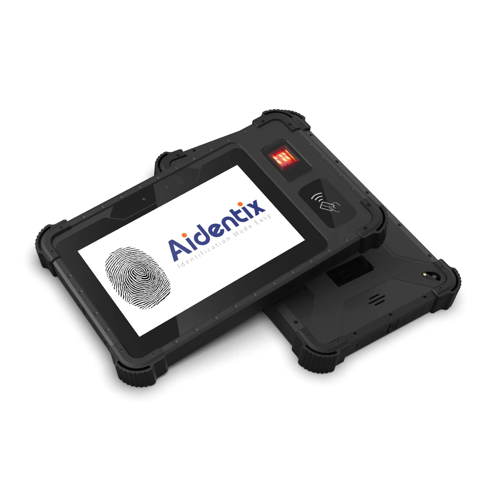 Fingerprint RFID Tablet PC with 2D Barcode Scanner all in one mobile android biometric device