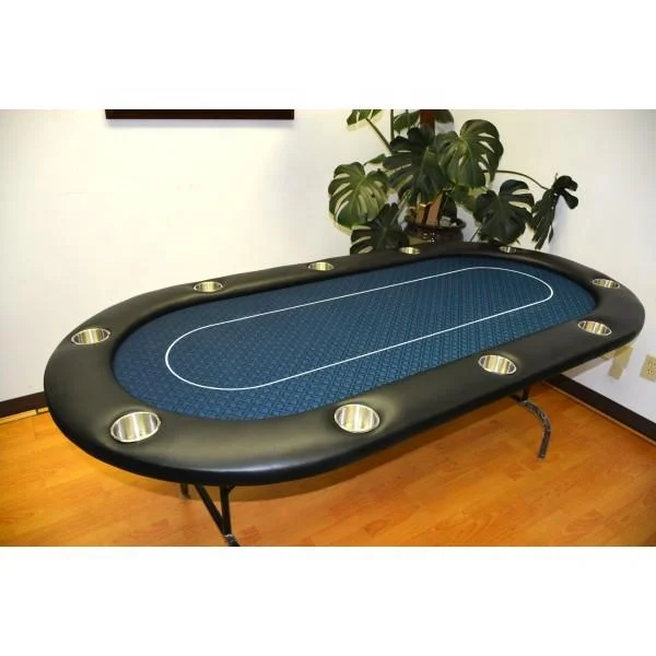 84 Inch Deluxe Folding Poker Table With Folding Steel leg