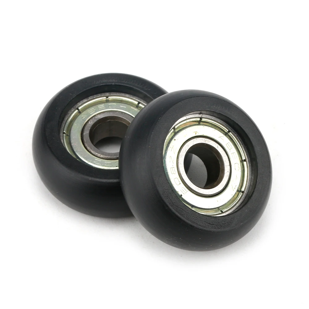 POM bore solid V Wheel 625-2RS 625ZZ Bearing BW25 Wrapped plastic wheel for V-Slot Aluminum Profile