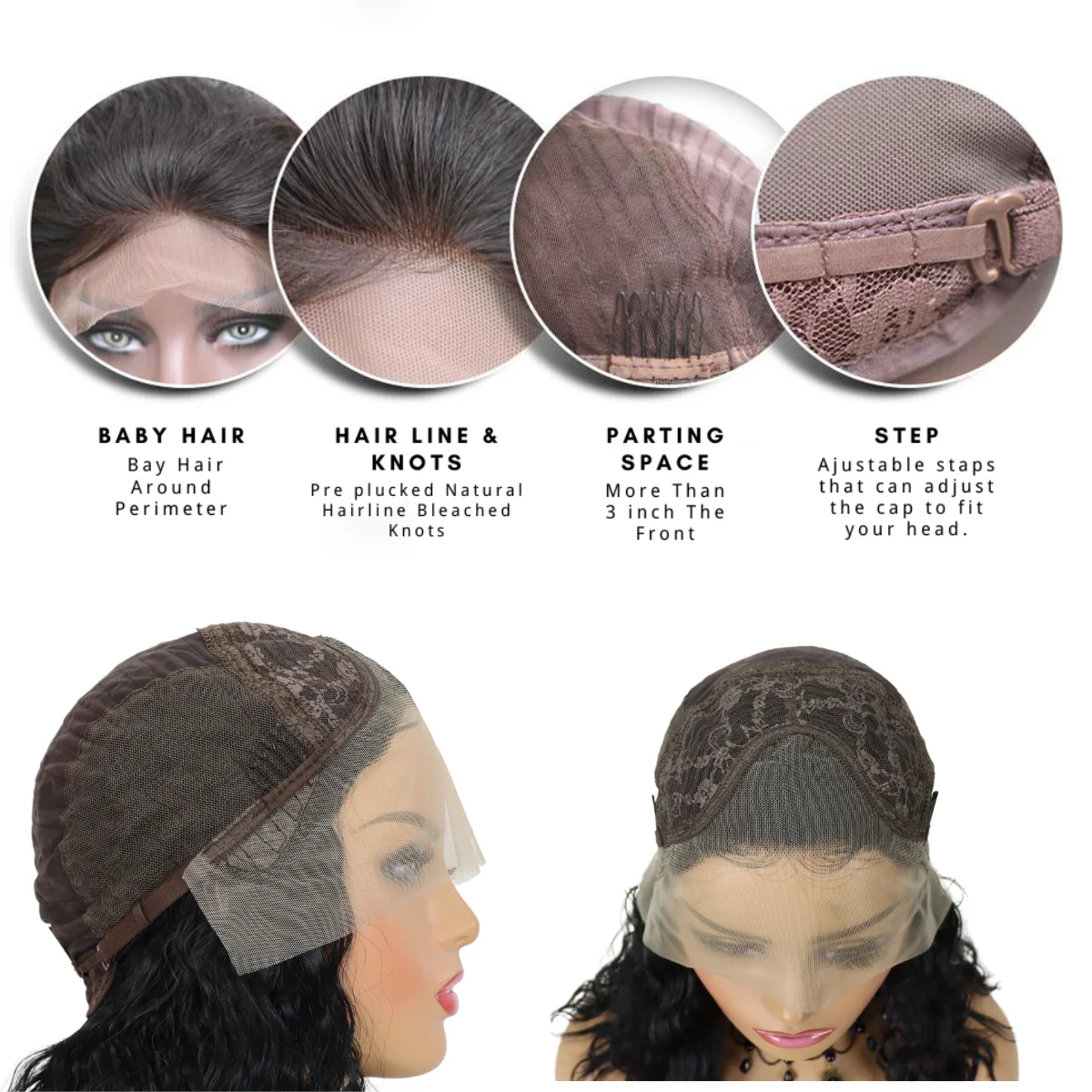 White women 18inch shoulder length wavy #4 highlight #27  front lace futura wig japanese fiber hair synthetic wigs