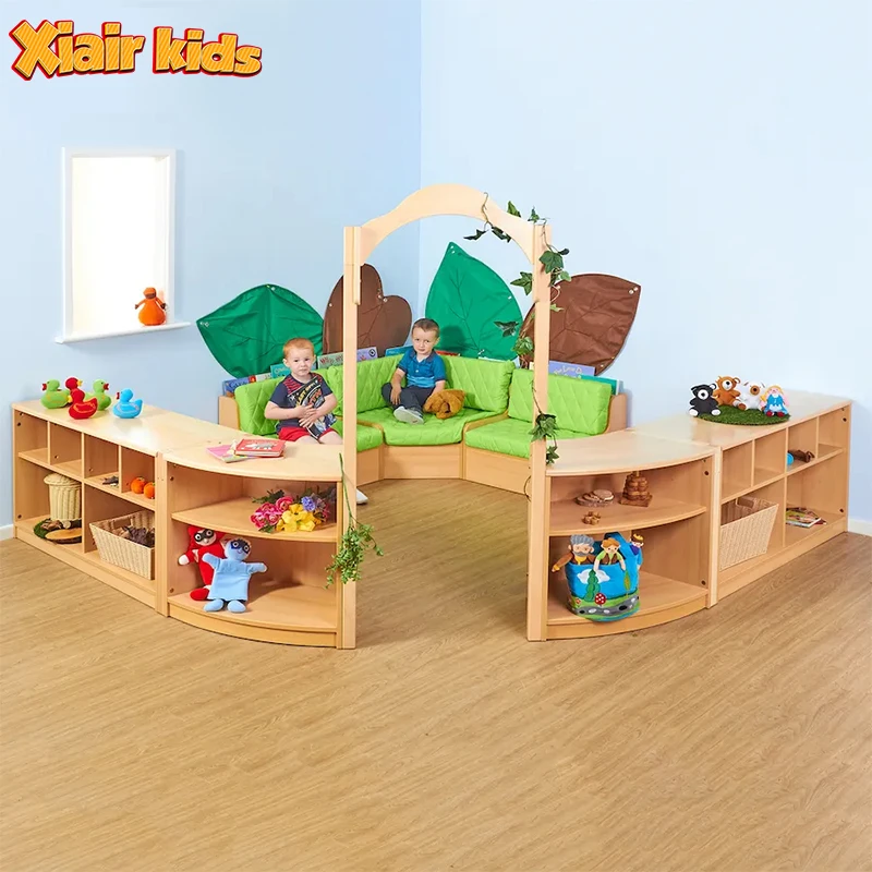 Xiair Montessori Kindergarten Daycare Furniture Wooden Table Chair Set For Preschool Early Learning Center Childcare Furniture