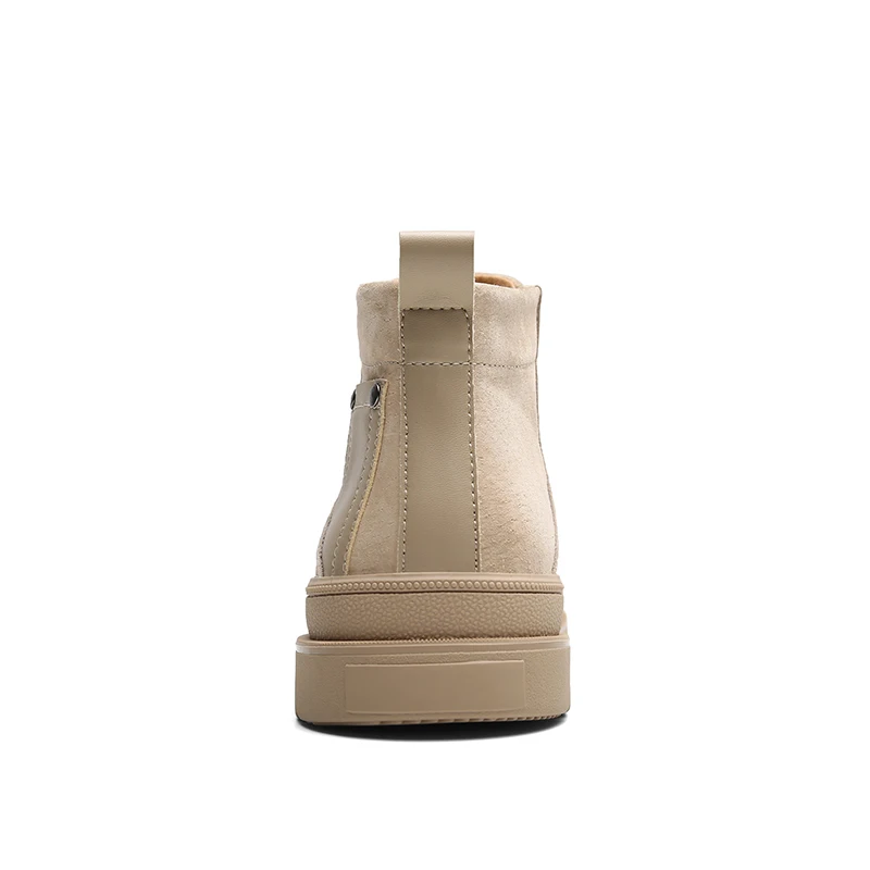 Удобные модные высокие мужские ботинки, дышащие кожаные повседневные мужские ботинки, новые модные ботинки для мужчин